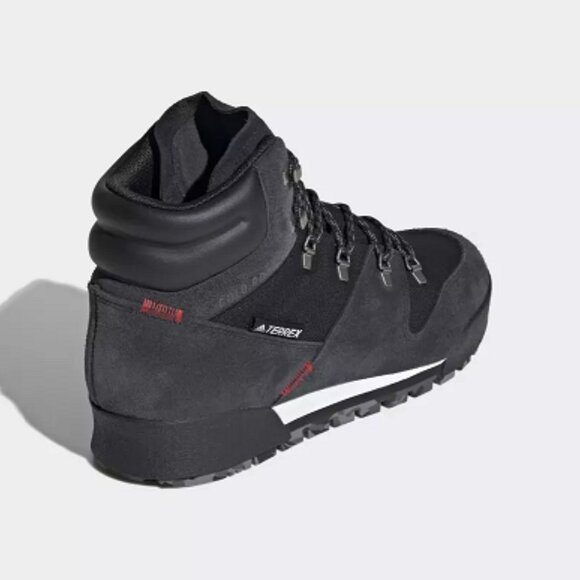 Adidas Mens TERREX SNOWPITCH COLD.RDY Black Scarlet  Boots Size 11 FV7957 - Picture 5 of 7